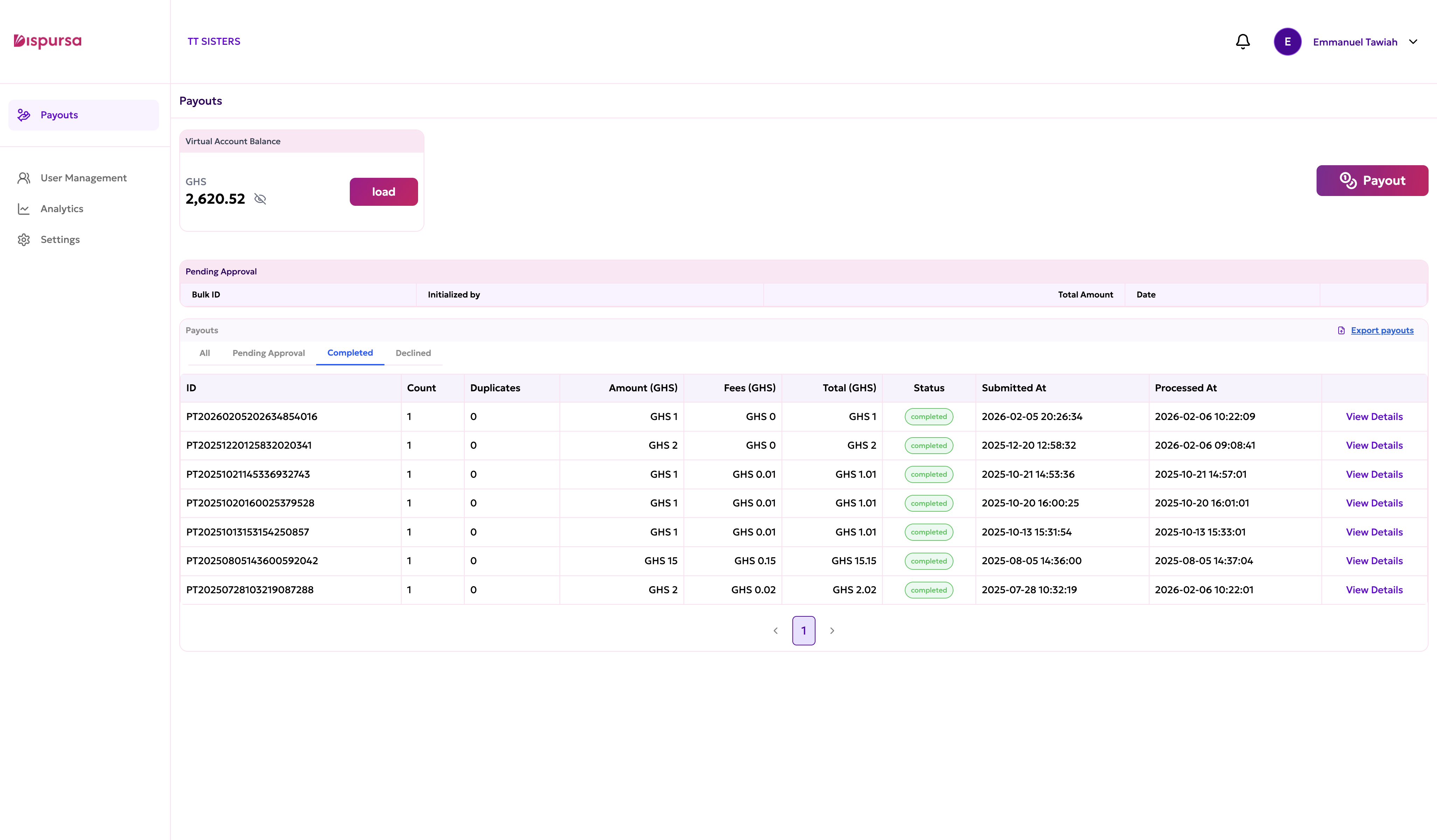 Dispursa - Bulk Remittance Screenshot 2